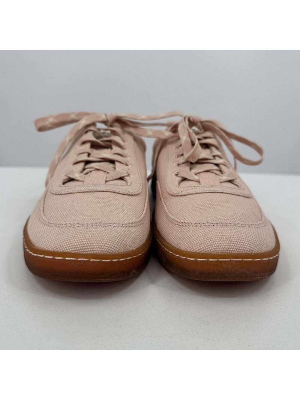 Everlane Tread Bare Sneaker size 10 Women's in Pink Canvas Classic Lace-up Shoes - Picture 7 of 10